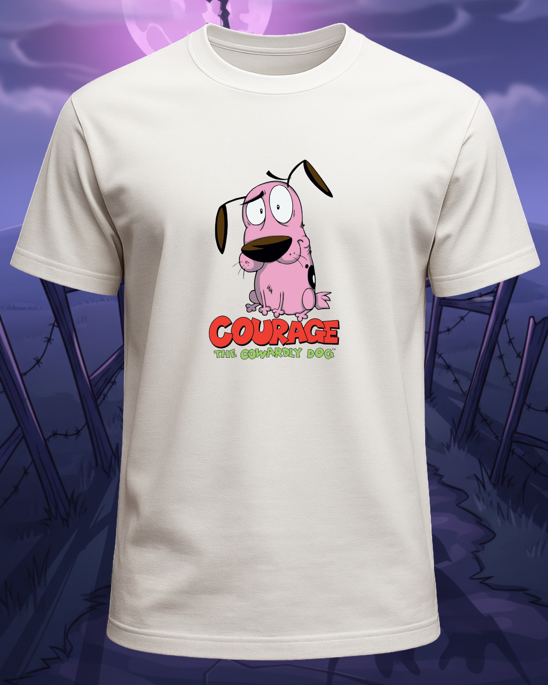 Courage the Cowardly Dog Graphic Printed Regular T-Shirt