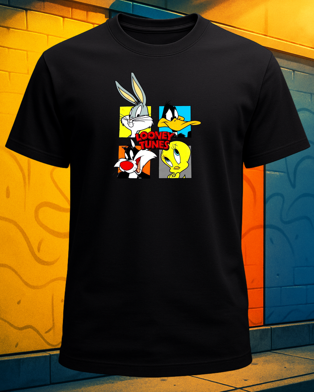 Looney Tunes Squad Graphic Printed Regular T-Shirt