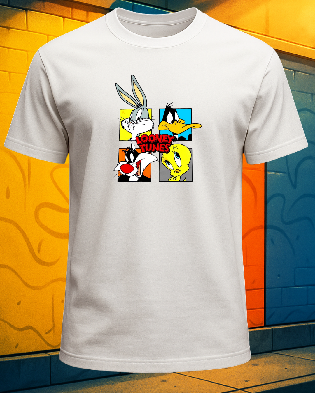 Looney Tunes Squad Graphic Printed Regular T-Shirt