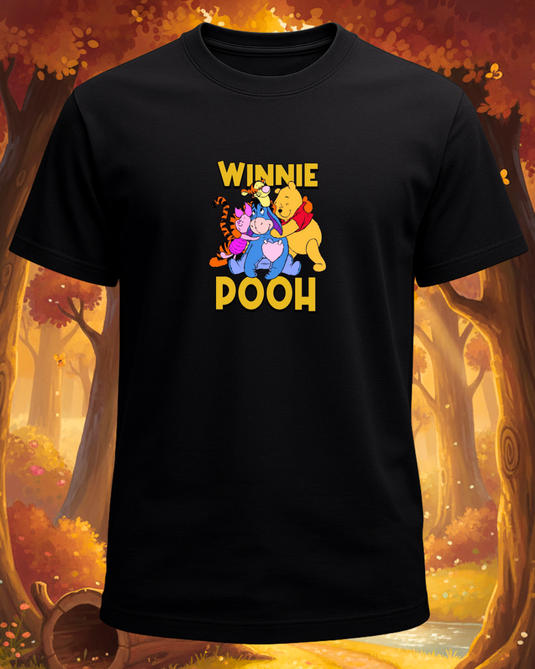 Winnie the Pooh Squad Graphic Printed Regular T-Shirt