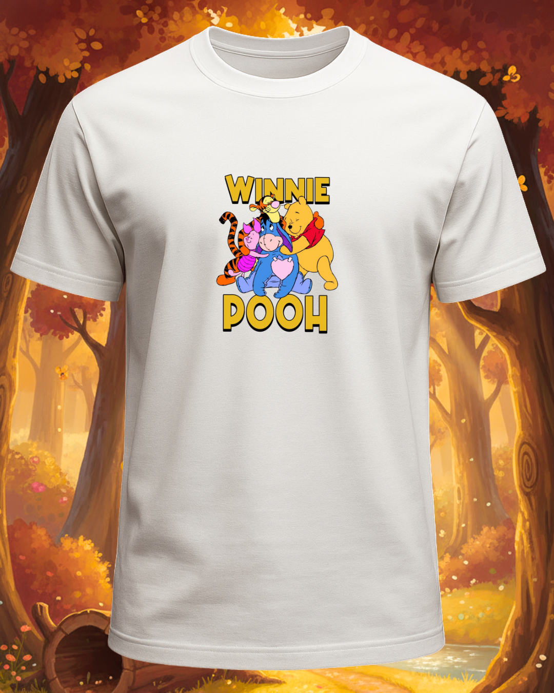 Winnie the Pooh Squad Graphic Printed Regular T-Shirt
