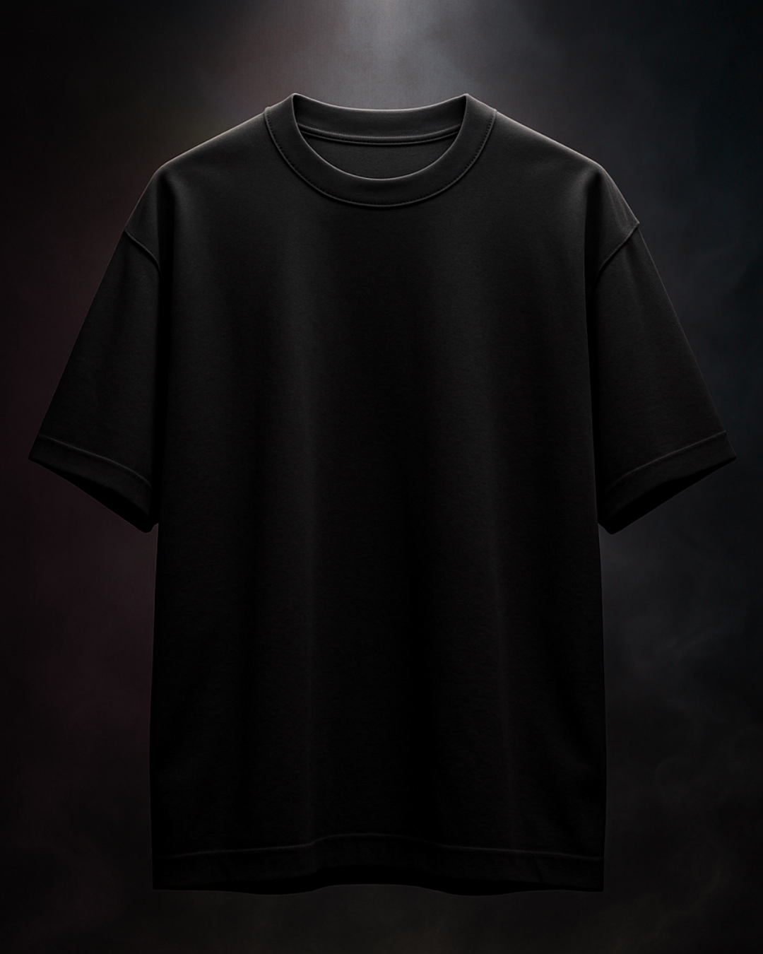 Black - Plain 240 GSM Oversized Tee