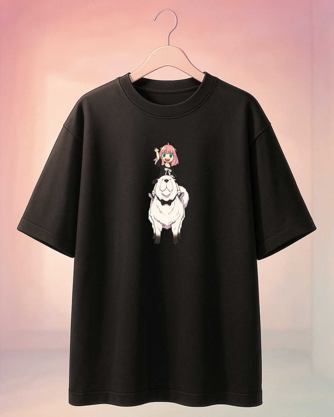 Spy x Family Anya Graphic Oversized T-Shirt | French Terry Cotton | Drop-Shoulder Fit