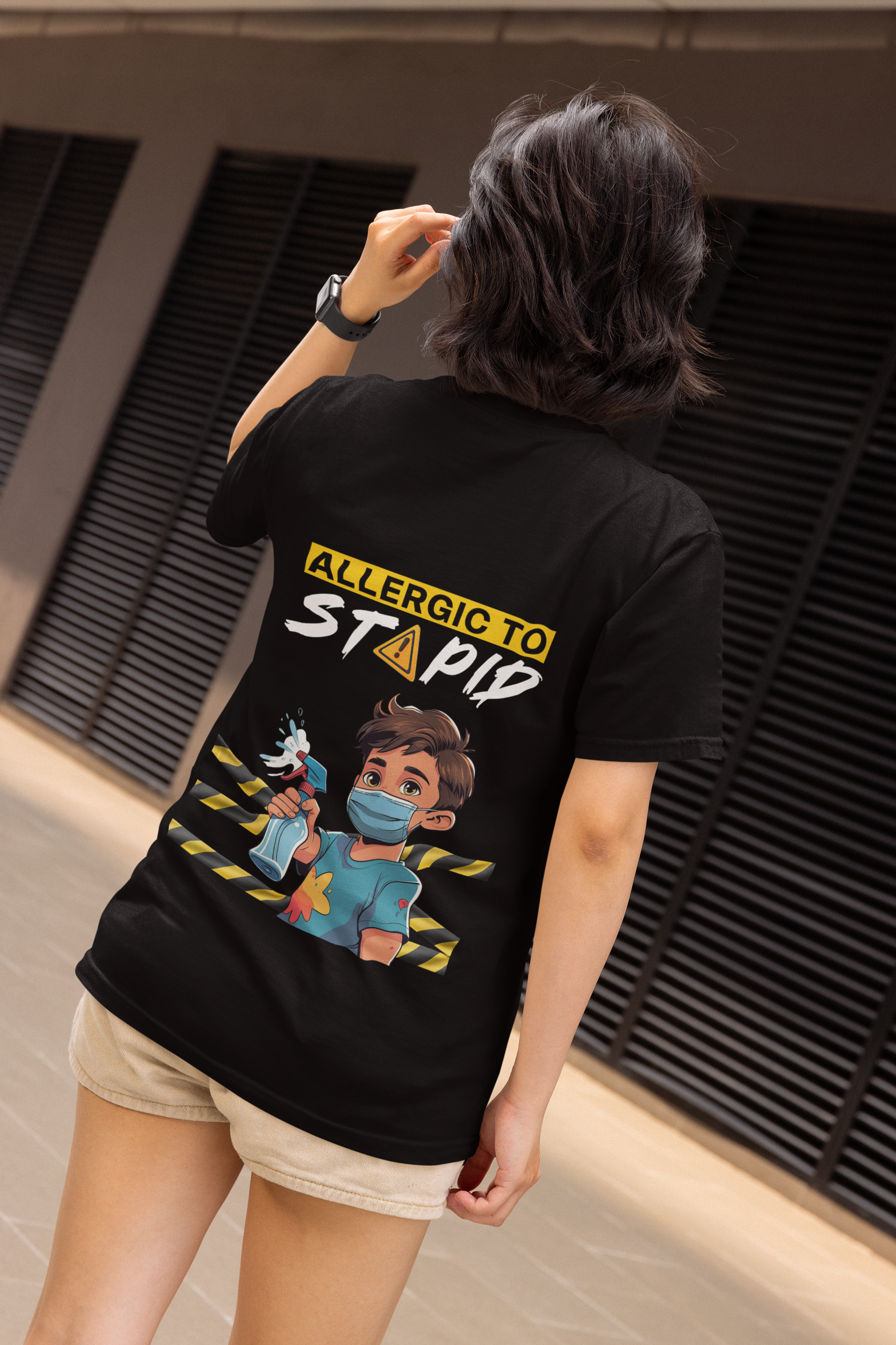 Allergic To Stupid Women T-Shirt