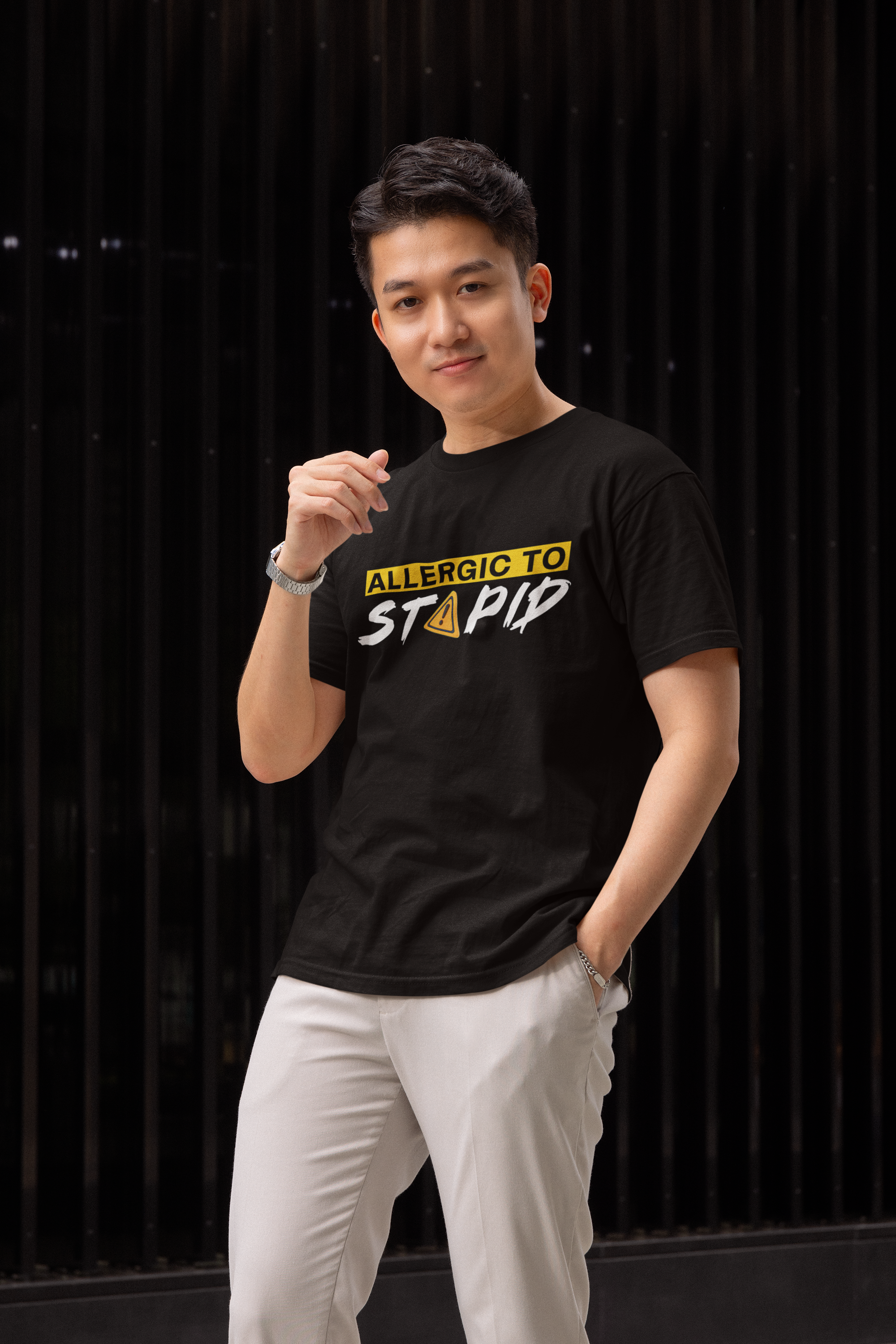 Allergic To Stupid Men T-Shirt