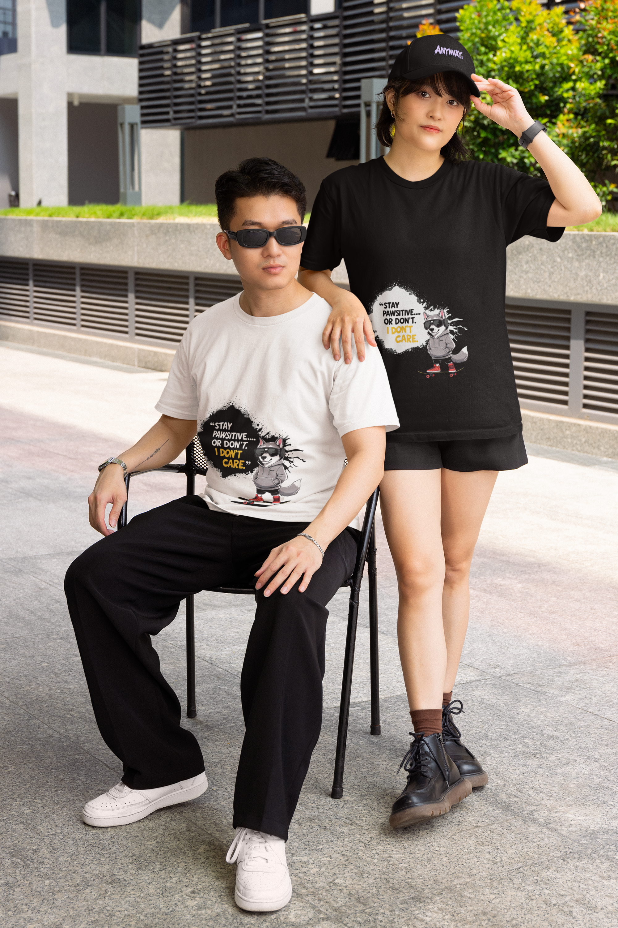 Stay Pawsitive Men T-Shirt