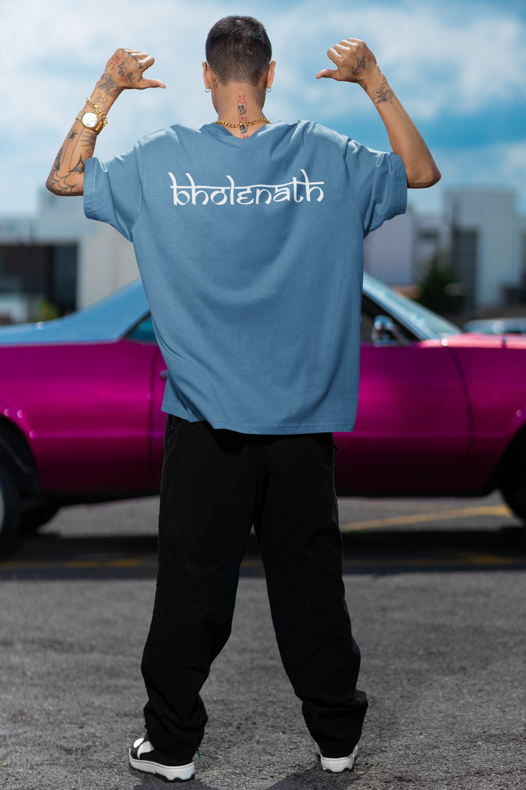 Premium Bholenath French Terry Oversized Tee - 240 GSM