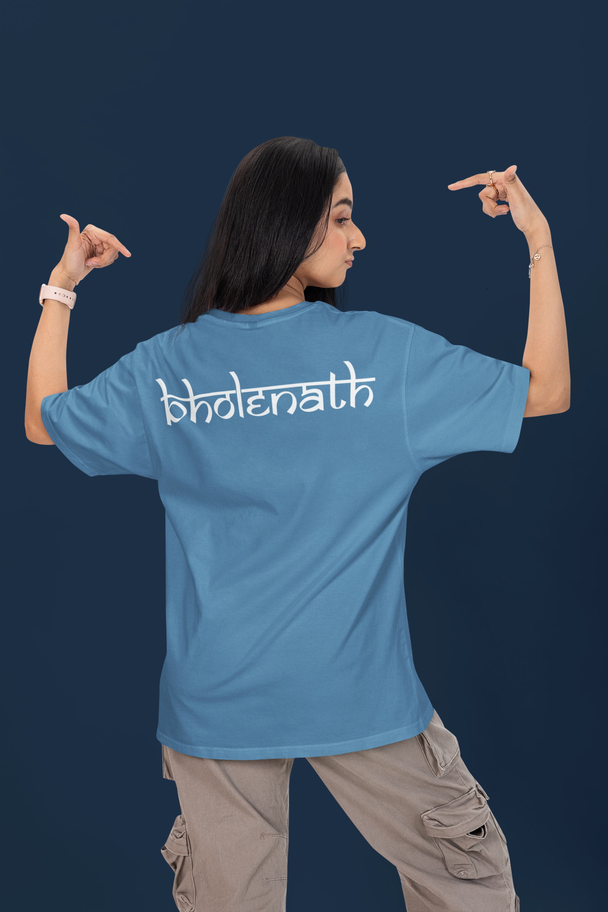 Premium Bholenath French Terry Oversized Tee - 240 GSM