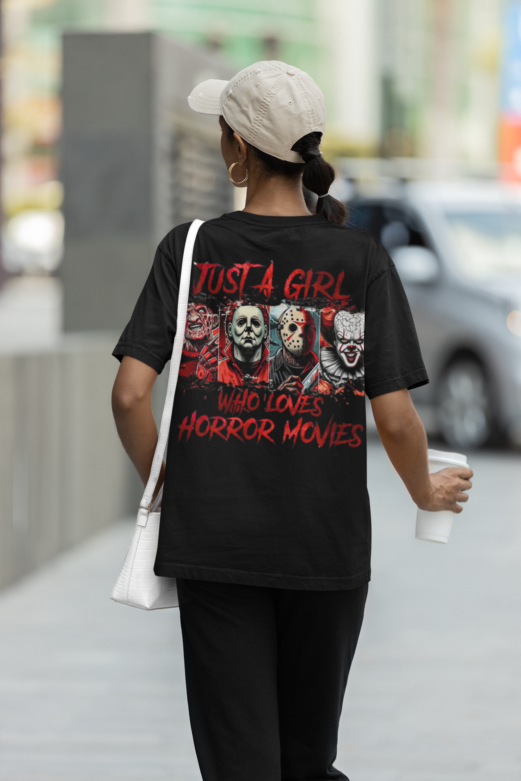 Premium Women's Just A Girl Oversized Tee - 240 GSM