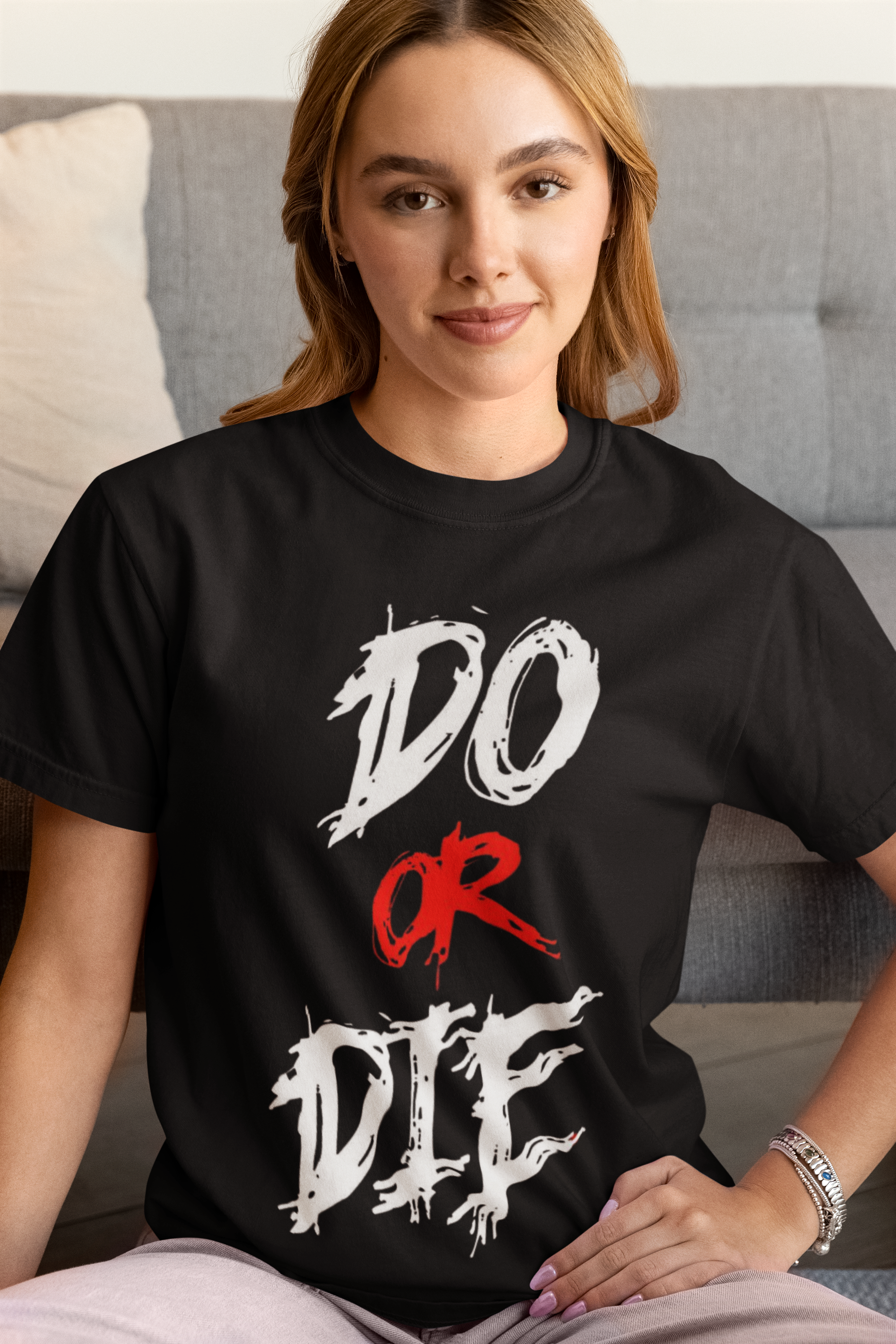 "Do or Die" Graphic T-Shirt | Cotton Lycra Blend | Regular Fit