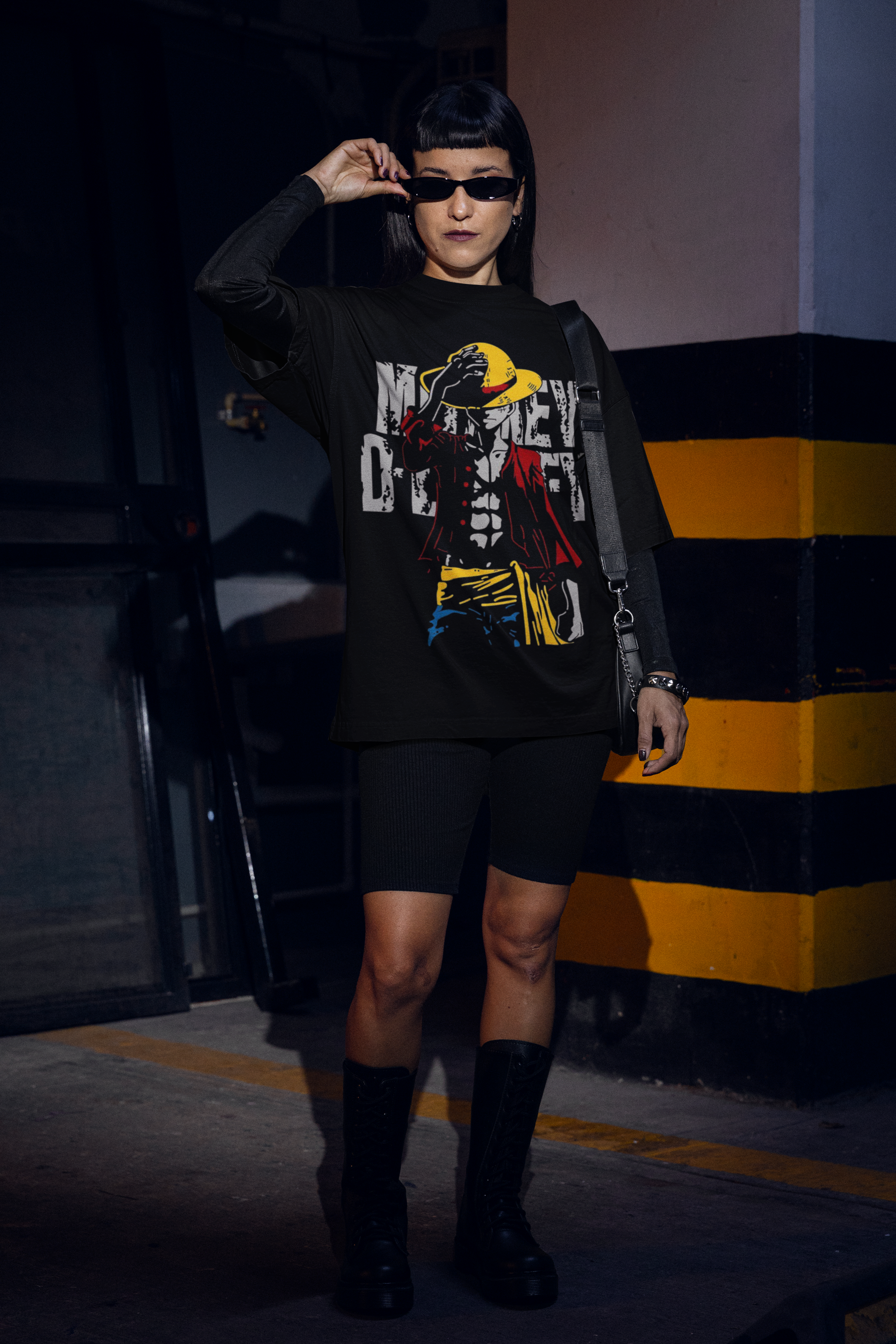 Premium Monkey D Luffy French Terry Oversized Tee - 240 GSM