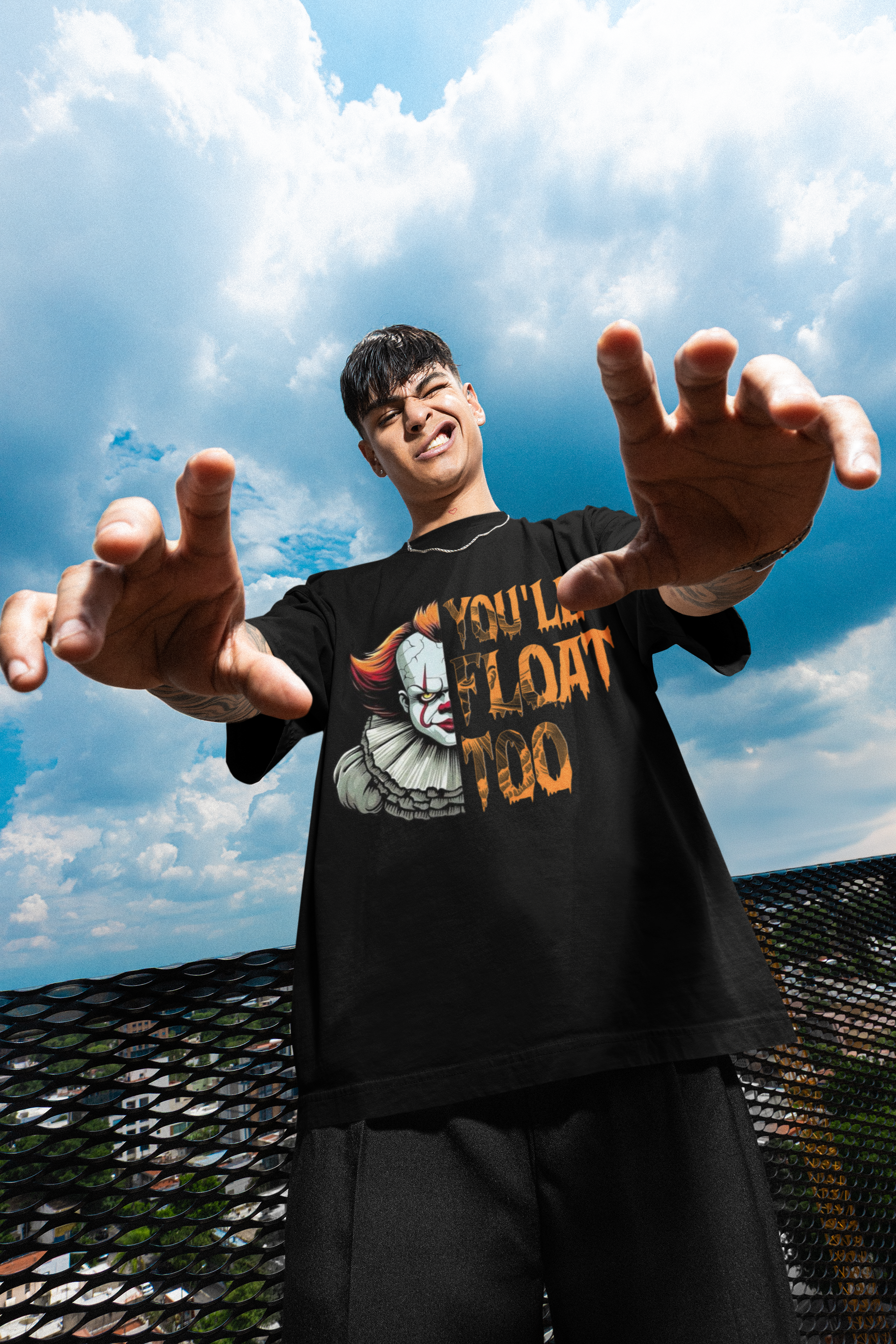 Premium Unisex Pennywise Oversized Tee - 240 GSM