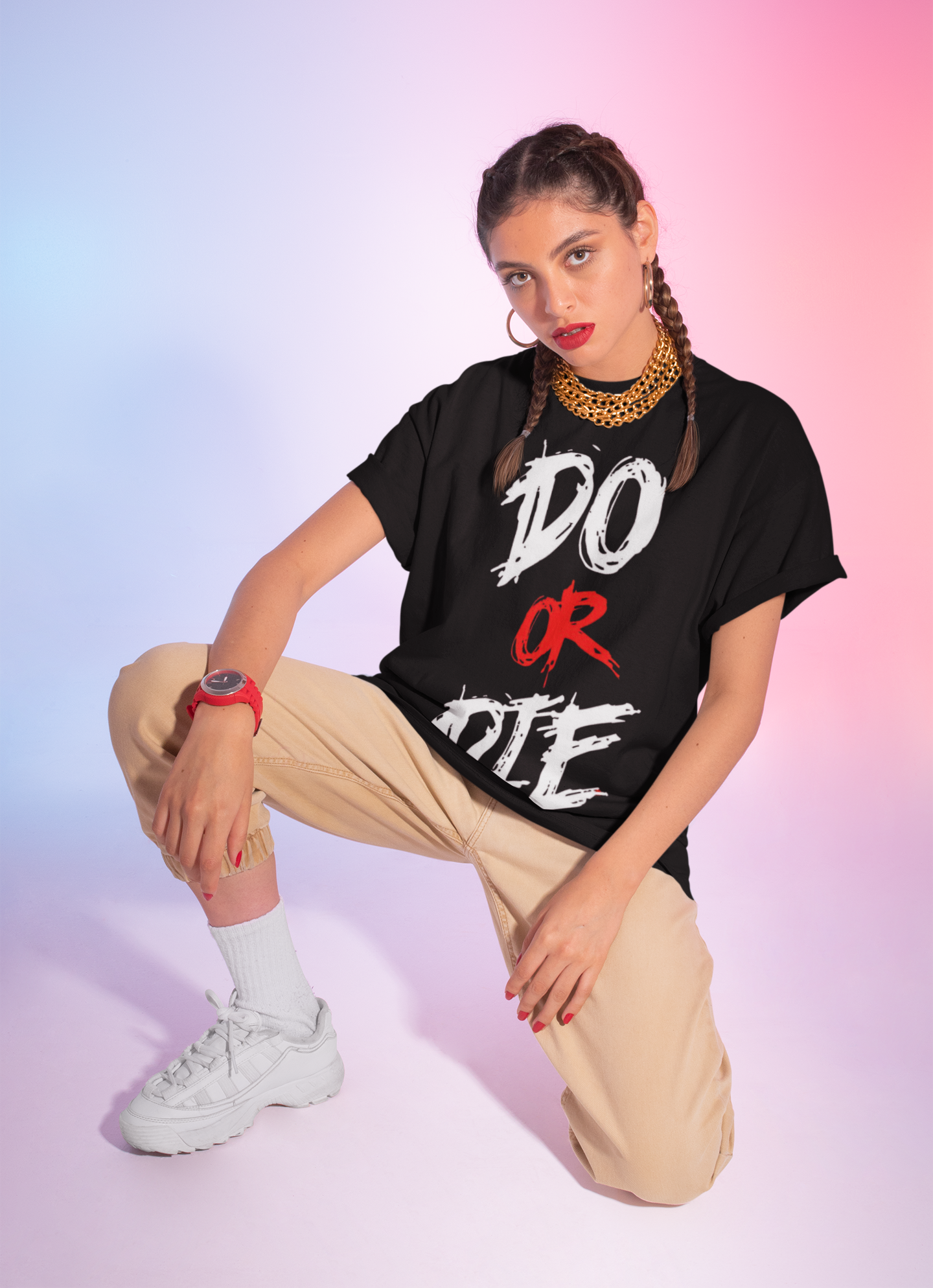 "Do or Die" Graphic T-Shirt | Cotton Lycra Blend | Regular Fit