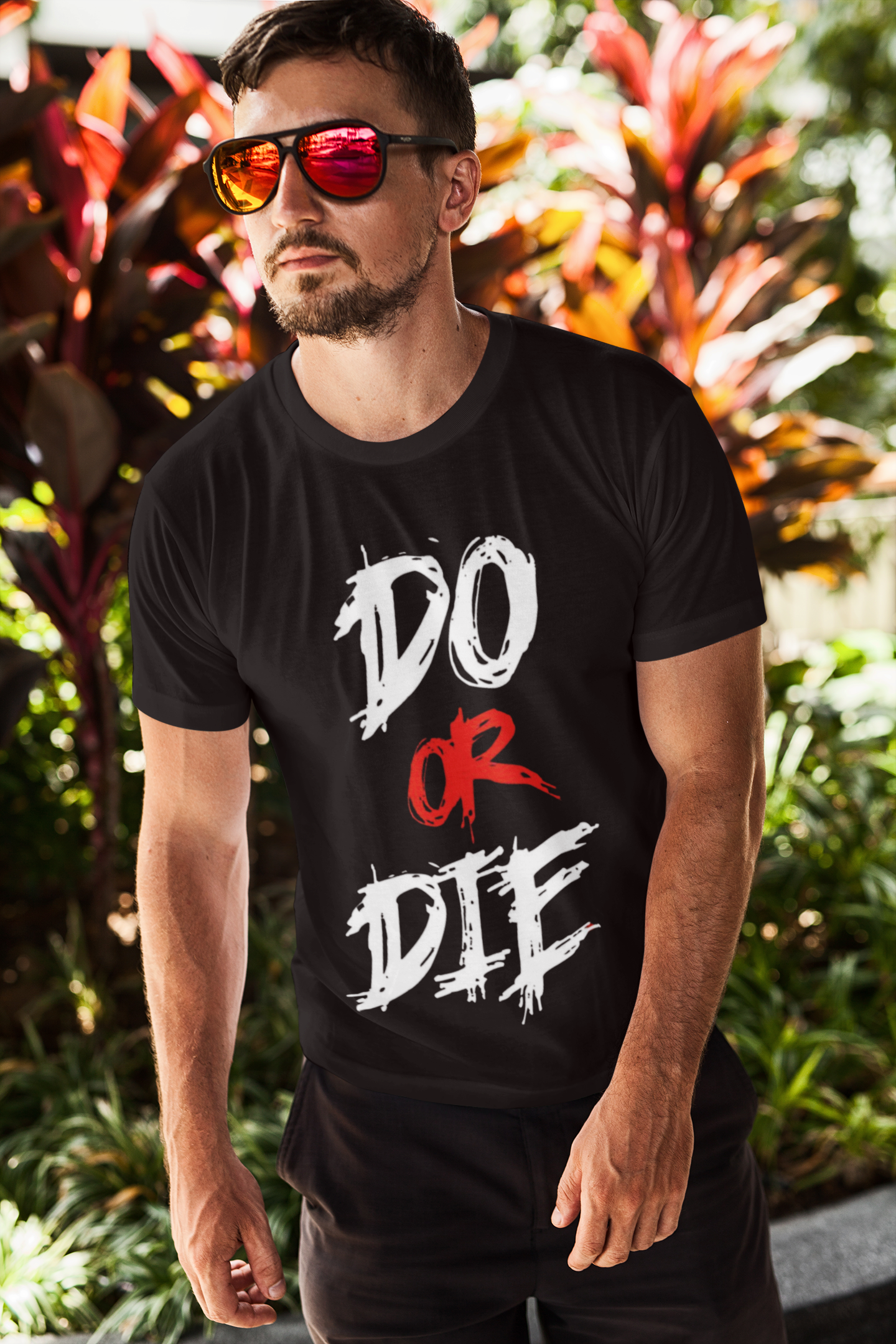 "Do or Die" Graphic T-Shirt | Cotton Lycra Blend | Regular Fit